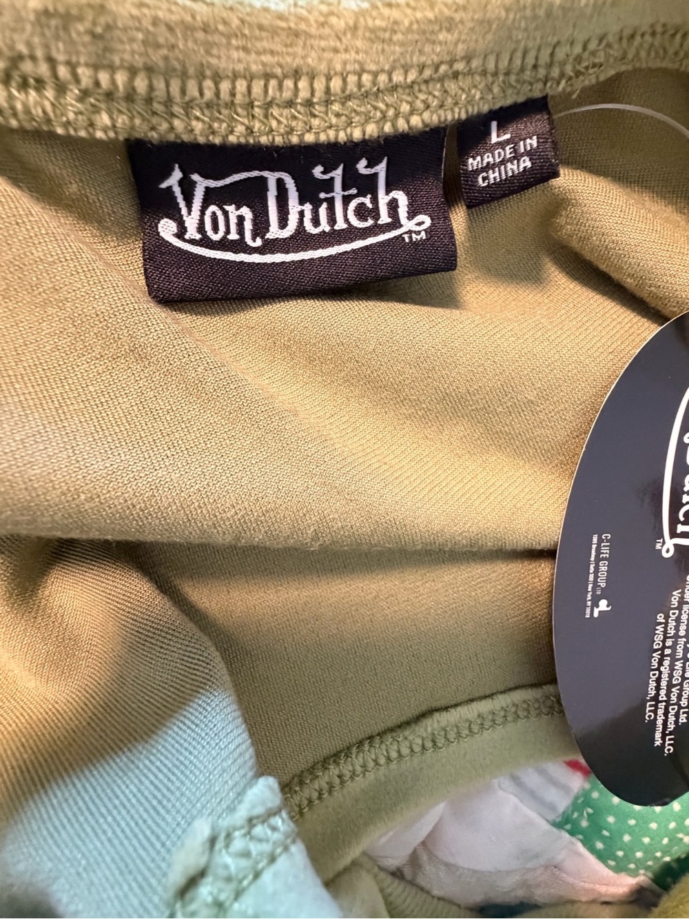 Von Dutch Velour Tube Top Y2K - Picture 2 of 5